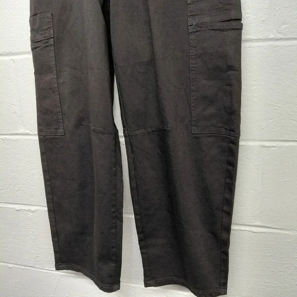 Barrel Cargo Pants Black Jeans Womens Size MEDIUM 28x26 Pockets - Picture 6 of 12
